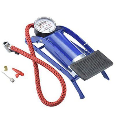 Pearl Store Foot Pump Imported Portable High Pressure Foot Air Pump Compressor for Car and Bike Air Pump for Motorbike Cars Bicycle for Football Cycle