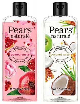 Pears Naturale Nourishing Coconut Water Bodywash, 250 Ml & Naturale Brightening Pomegranate Bodywash, 250 Ml