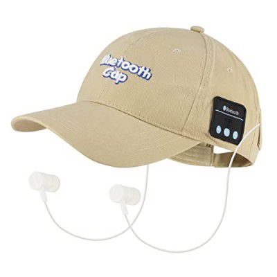 PEATOP Bluetooth Earphones Baseball Cap/Hat with Bluetooth 5.0 and Built-in Microphone