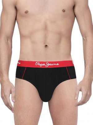 Pepe Jeans Innerwear Mens Solid Brief Pack Of 2