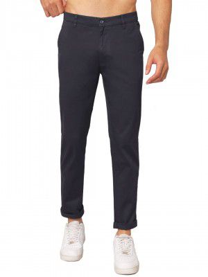 Peppyzone Men's Slim Fit Casual Trousers