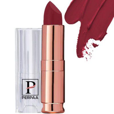 PERPAA Antique Velvet Smooth Texture Matte Finish Lipstick for Women Enriched Shea Butter, Vitamin- E & Jojoba oil (Maroon)