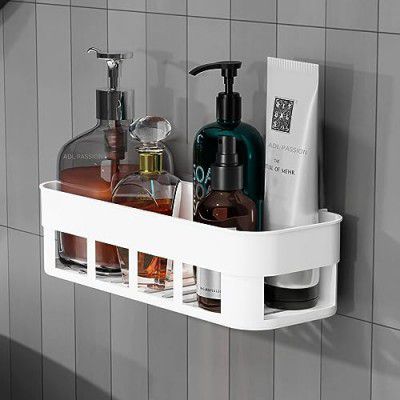 Perpetual Bathroom Organiser, Self Adhesive Bathroom Shelf for Wall, Washroom Organizer, Bathroom Rack Stand Without Drilling (1 Pcs)