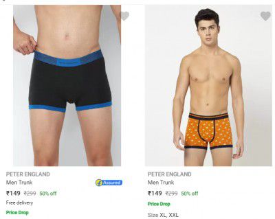 Peter England Men's Briefs @ 50% Discount