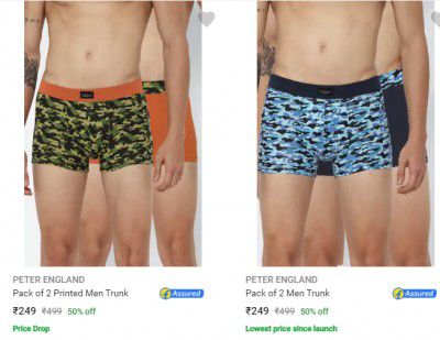 [Pack of 2] Peter England Men's Briefs @ Flat ₹249