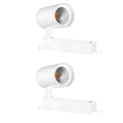 PHILIPS 20-watt Ceiling Spot White Track Light | Indoor Ceiling Focus Light with Flexible Rotatable Head for Kitchen, Living Room & Display Shops | Cool White, Pack of 2