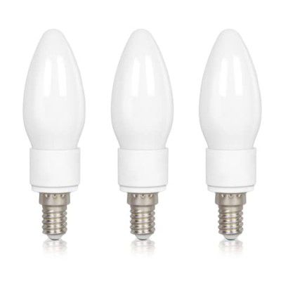 Philips Ace Saver 2.7W E14 LED Glass Candle Bulb | Candle Bulb for Home Decoration | Cool White, Pack of 3