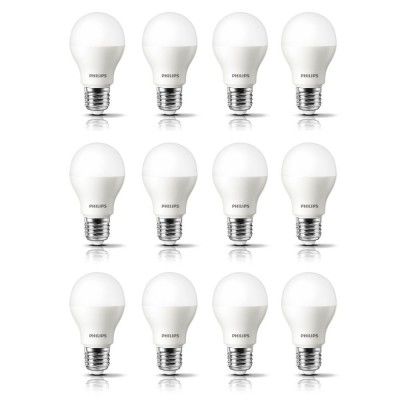 PHILIPS Ace Saver Base E27 2.7-Watt LED Bulb (Pack of 12, Cool Day Light)