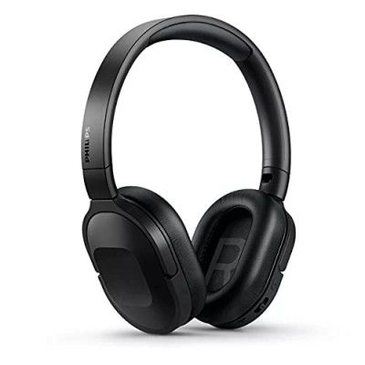 Philips Audio TAH6506BK/00 Bluetooth Wireless Over Ear Headphones with Active Noise Cancellation, 30 Hrs Playtime (Black)