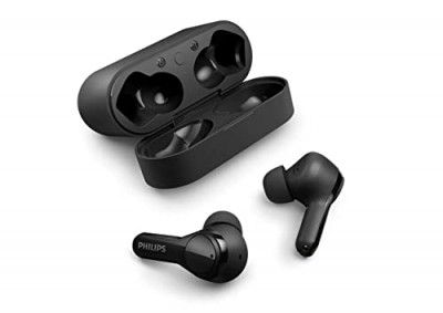 Philips Audio TAT3217BK True Wireless Earbuds with 4 Mic ENC for Crystal Clear Calling