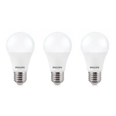 Philips Base E27 14-Watt LED Bulb (Crystal White, Pack of 3)