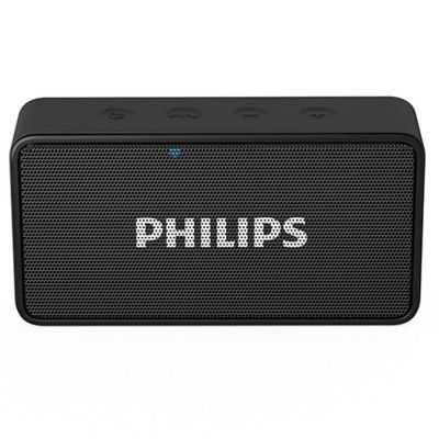 Philips BT64 Wireless Bluetooth Speaker with Mic, 3W RMS, Bluetooth 4.0V Black