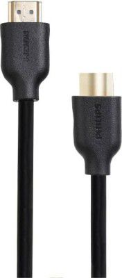 PHILIPS HDMI Cable 1.5 m SWV5510/96 (Compatible with Computer, Gaming Console, TV, Black, One Cable)