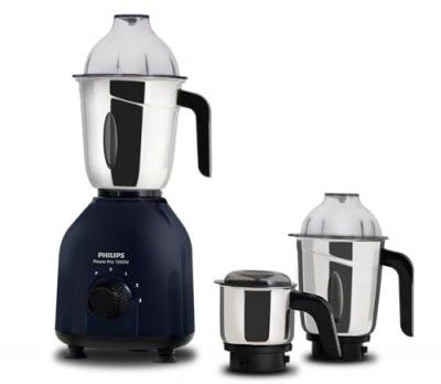 Philips HL7713/01 Mixer Grinder, 1000W PowerPro Motor, 3 Jars (Azure Blue)