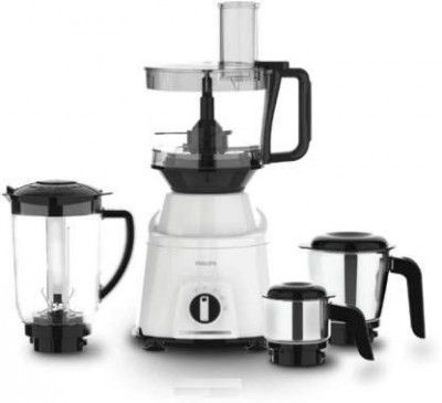 PHILIPS (Renewed) Viva Collection HL7763 750W Mixer Grinder (White, 4 Jars)