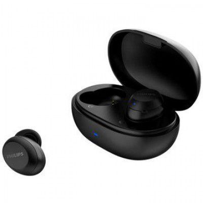 PHILIPS TAT1235BK/97 TWS Earbuds (Splash Resistant, Echo Cancellation, Black)