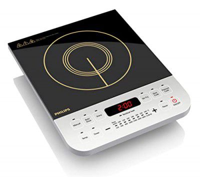 Philips Viva Collection HD4928/01 2100-Watt Induction Cooktop (Black)