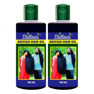 Phillauri Adivasi Hair Oil for Hair Growth, Hair Fall Control, For women and men,100 ml (Pack of 2)