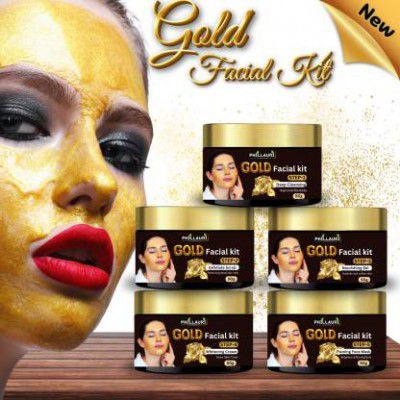 Phillauri Gold Facial Kit For Even Skin Tone, Excess Pigmentation & Helps Reduce Scars (250 g)