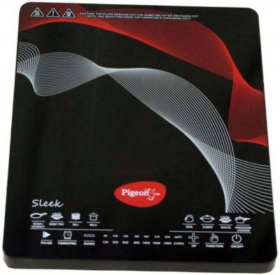 Pigeon 2100 W Induction Cooktop Touch Panel  (Black, Sleek)