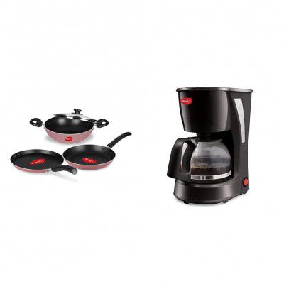 Pigeon Aluminium Cookware Set, Coffee Maker