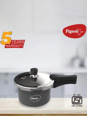 Pigeon Black Hard Anodised Outer Lid Pressure Cooker with Induction Base - 3 L