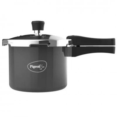 Pigeon By Stovekraft Hard Anodised Pressure Cooker with Outer Lid