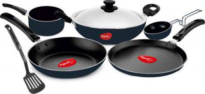 Pigeon Favourite 7 piece Gift Set Non-Stick Coated Cookware Set  (Aluminium, 7 - Piece)