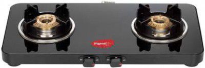 Pigeon Sleek 2 Burner Glass Manual Gas Stove 