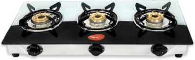 Pigeon Ultra Duo Glass Manual Gas Stove 3 Burners