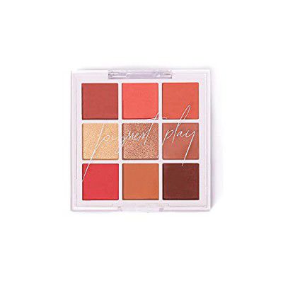 Pigment Play Playground Hero Shadow Palette 9 curated different shades,Matte,Pigmented shades,Shimmer Foils eyeshadow - Sunset Sands , 9gms