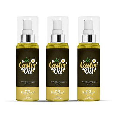 Pink Root Castor Oil 100ml, Pack of 3