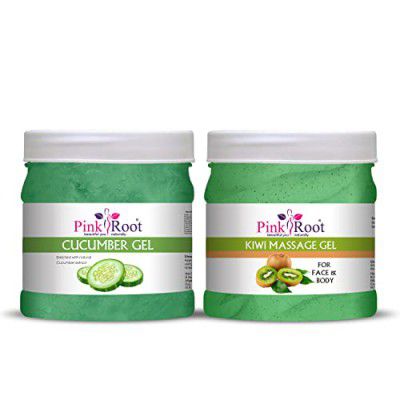 Pink Root Kiwi Massage Gel 500ml with Cucumber Gel 500ml