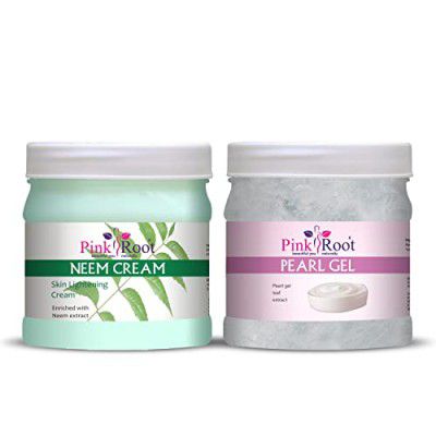 Pink Root Neem Cream 500gm with Pearl Gel 500gm