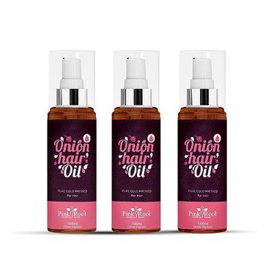 Pink Root Onion Oil 100ml, Pack of 3