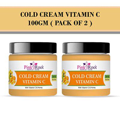 Pink Root Vitamin C Cold Cream 100 ml (Pack of 2)