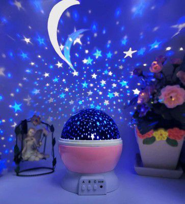 Pink Star Rotating Projector Night Light