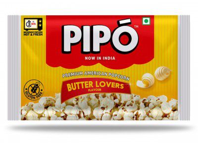 PIPO Microwave Popcorn, Butter Lovers Pouch, 90 g