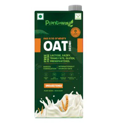 Plantaway Oat Milk 1L Dairy Free milk, Dairy Alternative, vegan, Lactose Free, Gluten Free, Plant-based, Barista Formulation, Heat stable, Non Dairy)