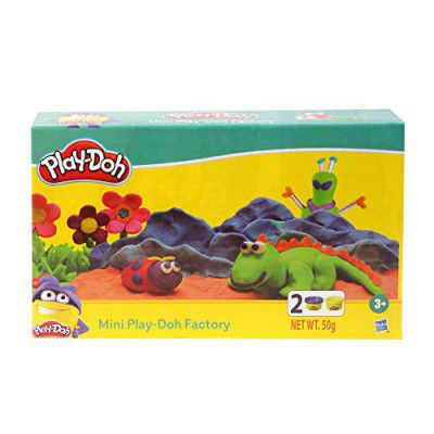 Play-Doh Mini Fun Factory Tool set for Kids 3 Years and Up with 2 Non-Toxic Colors, Multicolor