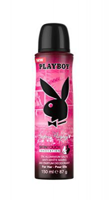 PLAYBOY Super W Deodorant Spray - For Women (150 ml)