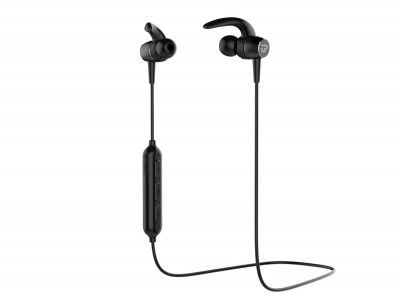 Plugtech GO X1 Premium Metal Magnetic Wireless Bluetooth Headphones in Ear, Sports Earphones BT V5.0/ Upto 4 Hours Playtime,Microphone with Noise Reduction Technology, IPX4 Waterproof (Black)