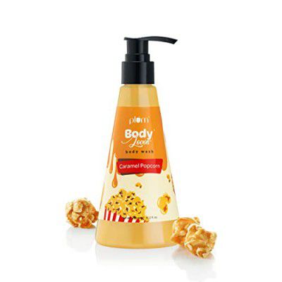 Plum BodyLovin' Caramel Popcorn Body Wash | All Skin Types | Caramel Popcorn Fragrance | Non-Drying | Sulphate-Free | 100% Vegan