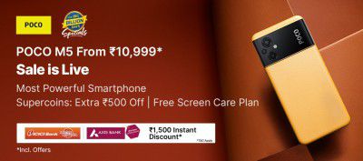 POCO M5 From ₹10,999 on Flipkart's big Billion Days Sale