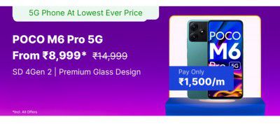 POCO M6 Pro 5G @ ₹8,999/- on Flipkart's Big Billion Days Sale