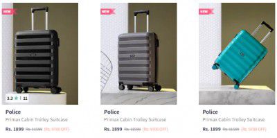 Police Trolley Bag Upto 87% Off | Starts ₹1599