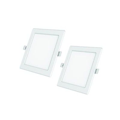 Polycab 12W LED Panel Light Scintillate Edge Slim Square Smart Offers Bright Lumination Long Lifespan No Harmful Radiation (Neutral White, 4000K, 2 PCS, Cut Out: 5.9 inches)