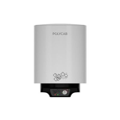 Polycab Celestia 15 Ltr 2 KW 5 Star Rating Storage Water Heater with Metal Body (White Black)