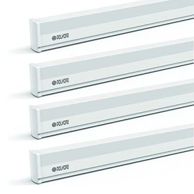 Polycab Intenso 20W LXS LED Batten in Square Shape, Energy-efficient Light with Warm White Color (220-240V, 1130mm, 3000K, 4 Pcs)