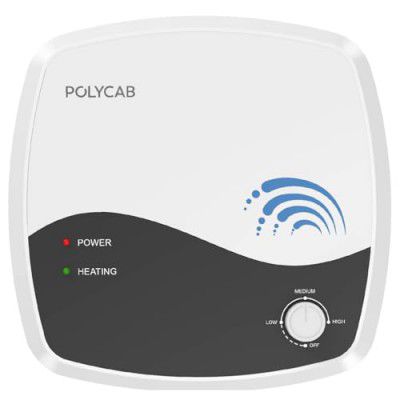 Polycab Superia 5-Star, 10L Water Heater (Geyser), 5 years tank & 2 years product warranty {White}